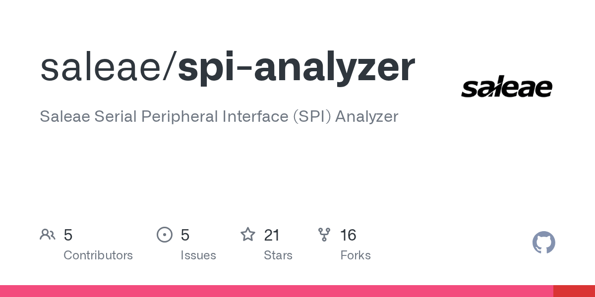 GitHub saleae/spianalyzer Saleae Serial Peripheral Interface (SPI