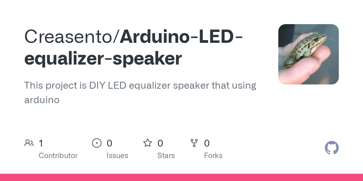 GitHub Creasento/ArduinoLEDequalizerspeaker This project is DIY