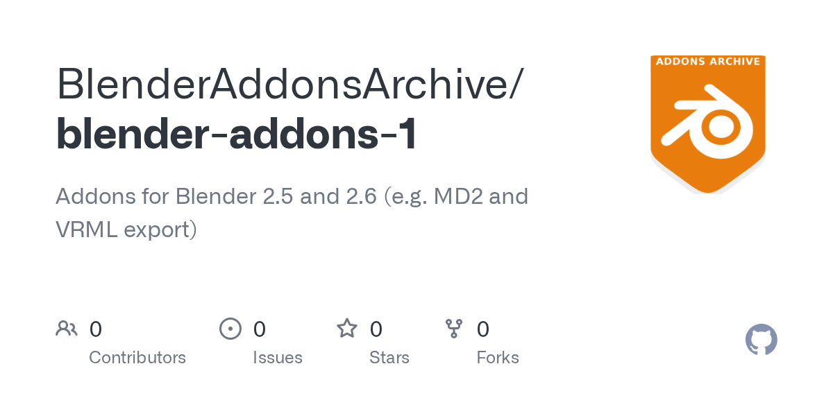 GitHub BlenderAddonsArchive/blenderaddons1 Addons for Blender 2.5
