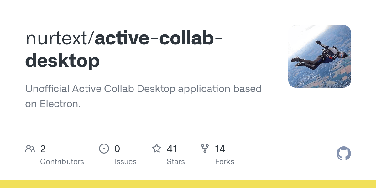 GitHub nurtext/activecollabdesktop Unofficial Active Collab Desktop application based on