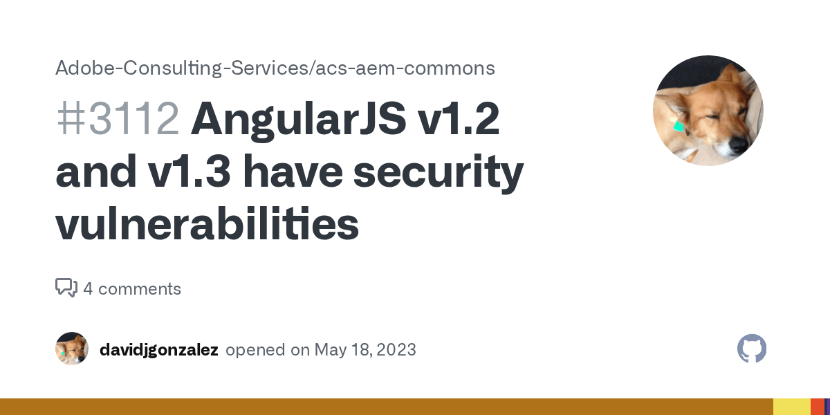 AngularJS v1.2 and v1.3 have security vulnerabilities · Issue 3112