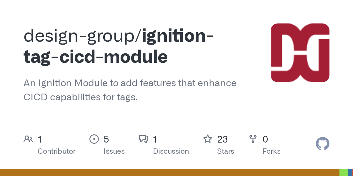 GitHub designgroup/ignitiontagcicdmodule An Ignition Module to