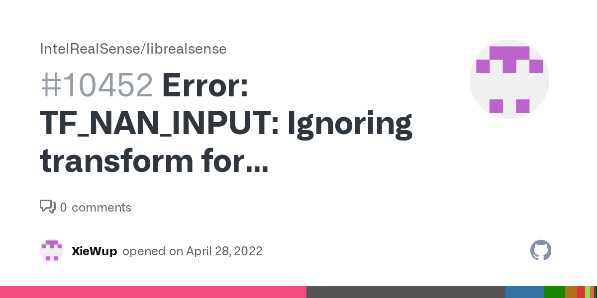 Error TF_NAN_INPUT Ignoring transform for child_frame_id "t265_pose