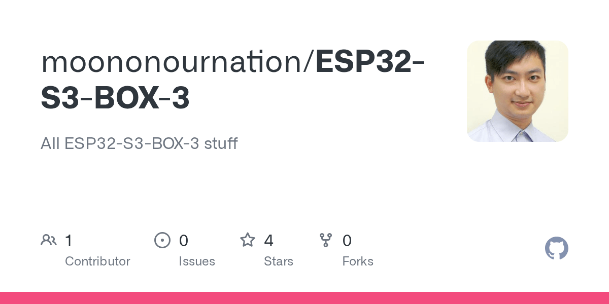 GitHub - moononournation/ESP32-S3-BOX-3: All ESP32-S3-BOX-3 stuff