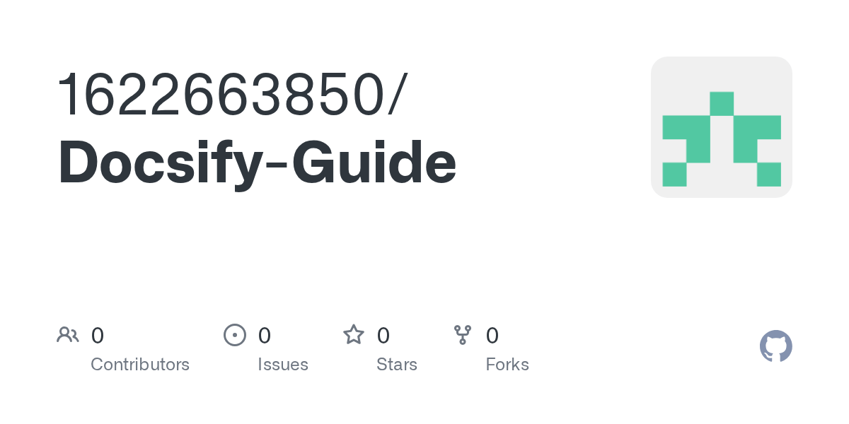 GitHub 1622663850/DocsifyGuide