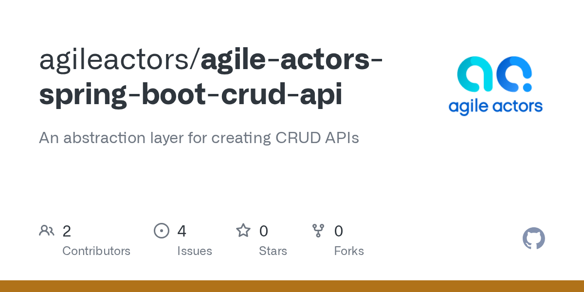 GitHub agileactors/agileactorsspringbootcrudapi An abstraction