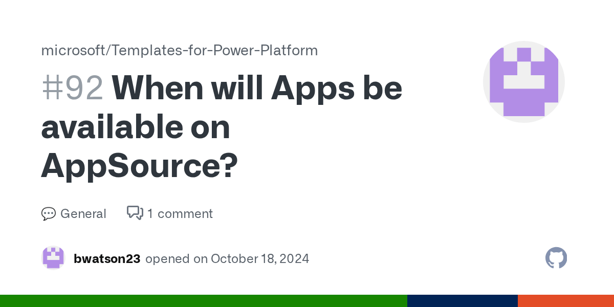 When will Apps be available on AppSource? · microsoft Templatesfor
