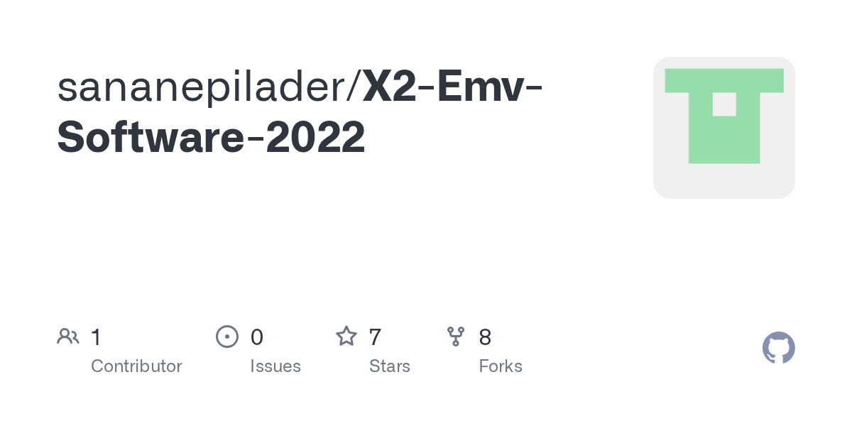 GitHub sananepilader/X2EmvSoftware2022