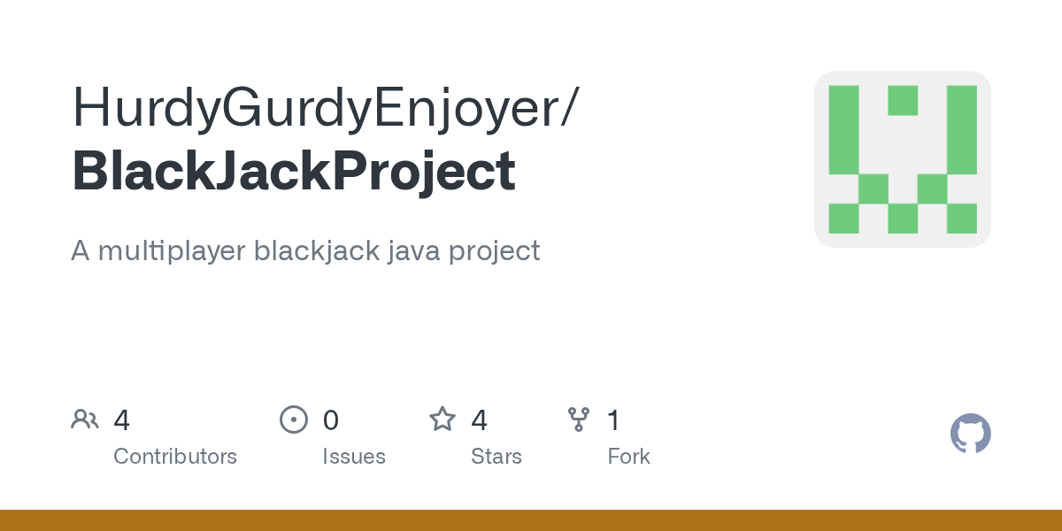 GitHub HurdyGurdyEnjoyer/BlackJackProject A multiplayer blackjack