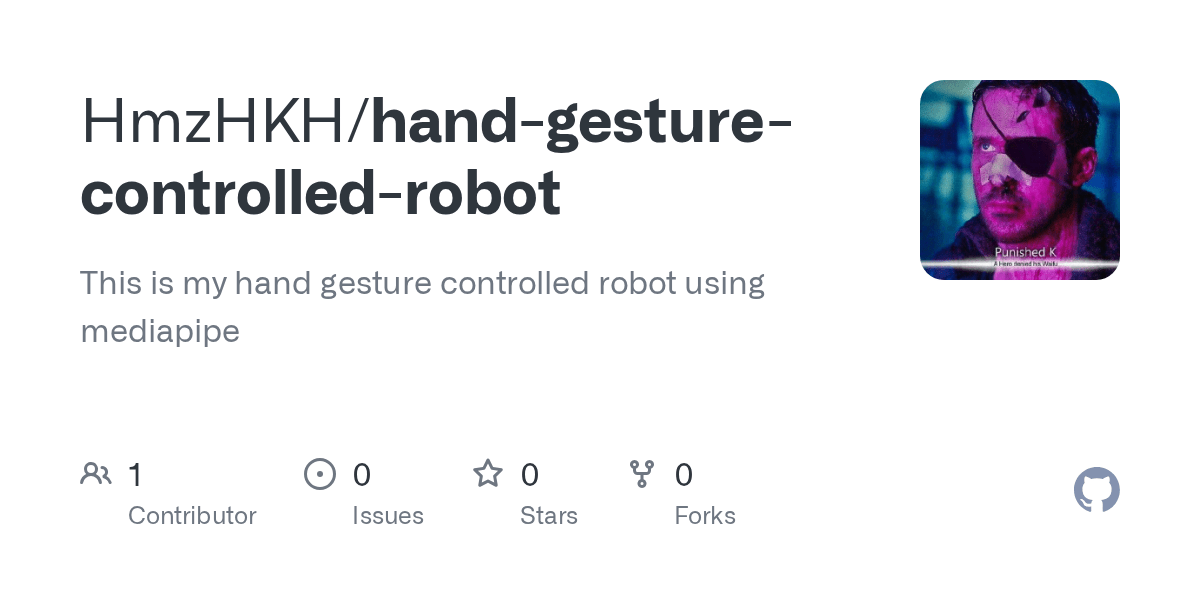 GitHub HmzHKH/handgesturecontrolledrobot This is my hand gesture