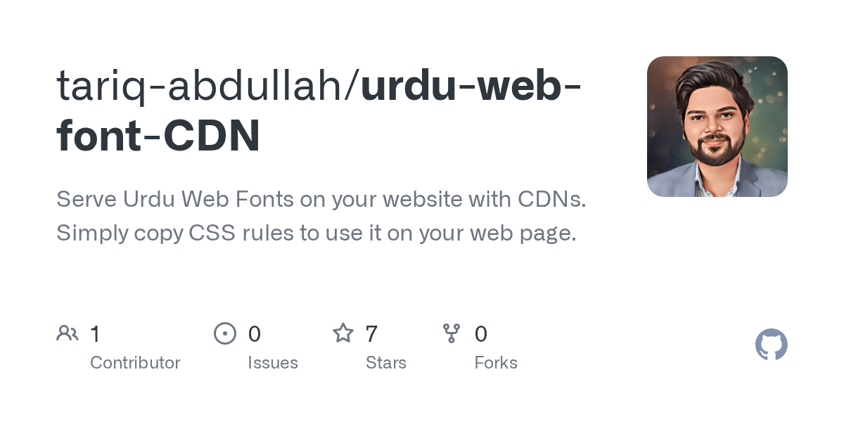 GitHub tariqabdullah/urduwebfontCDN This is a tinymce plugin