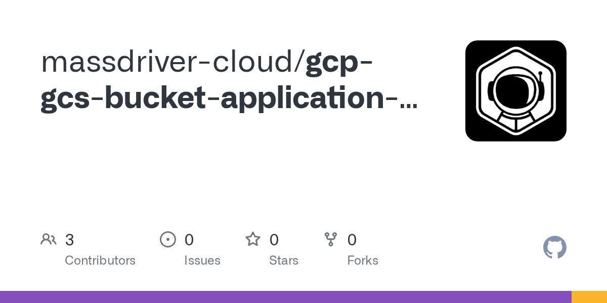GitHub massdrivercloud/gcpgcsbucketapplicationassets