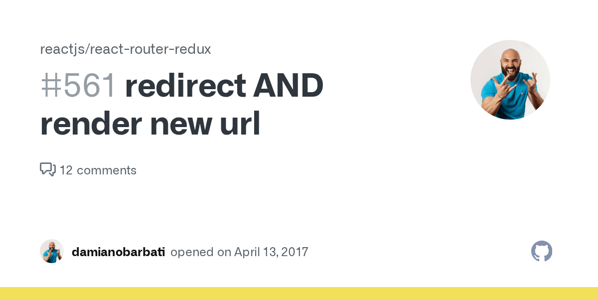 redirect AND render new url · Issue 561 · reactjs/reactrouterredux