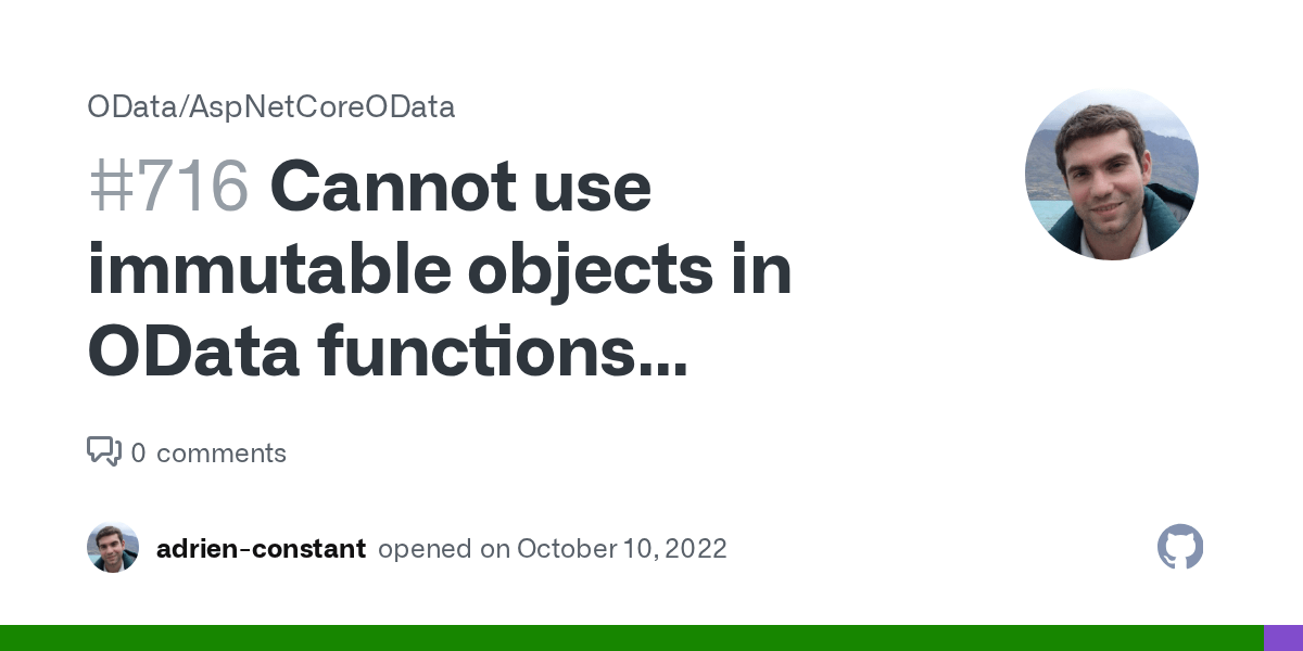 Cannot use immutable objects in OData functions (actions) · Issue 716
