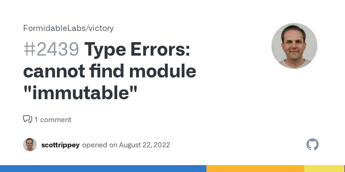 Type Errors cannot find module "immutable" · Issue 2439