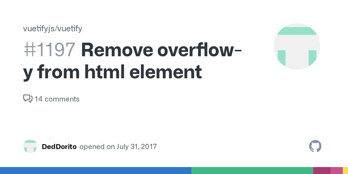 Remove overflowy from html element · Issue 1197 · vuetifyjs/vuetify · GitHub