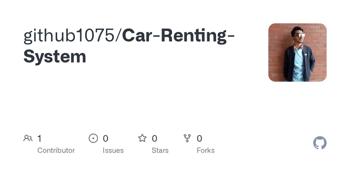 GitHub github1075/CarRentingSystem