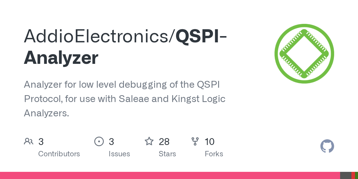 GitHub AddioElectronics/QSPIAnalyzer Analyzer for low level