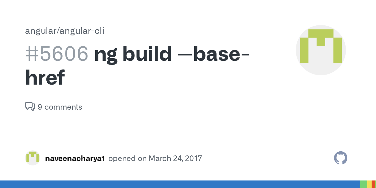 ng build basehref · Issue 5606 · angular/angularcli · GitHub