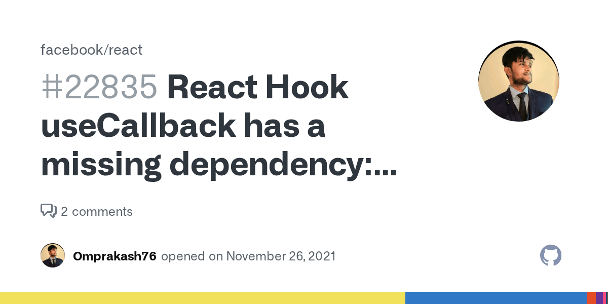 React Hook useCallback has a missing dependency 'groupInfo'. Either