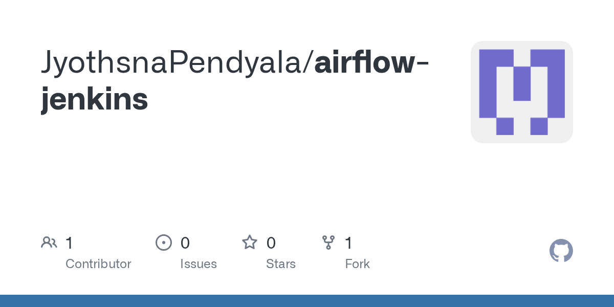 airflowjenkins/Pipeline at main · JyothsnaPendyala/airflowjenkins