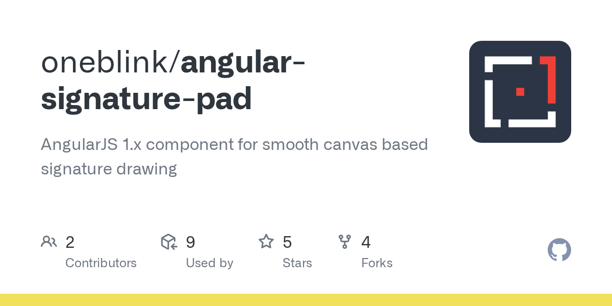 GitHub oneblink/angularsignaturepad AngularJS 1.x component for