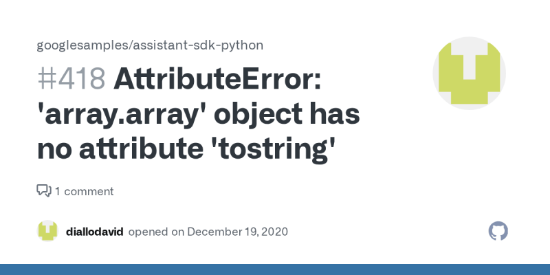 Attributeerror Array Api Not Found