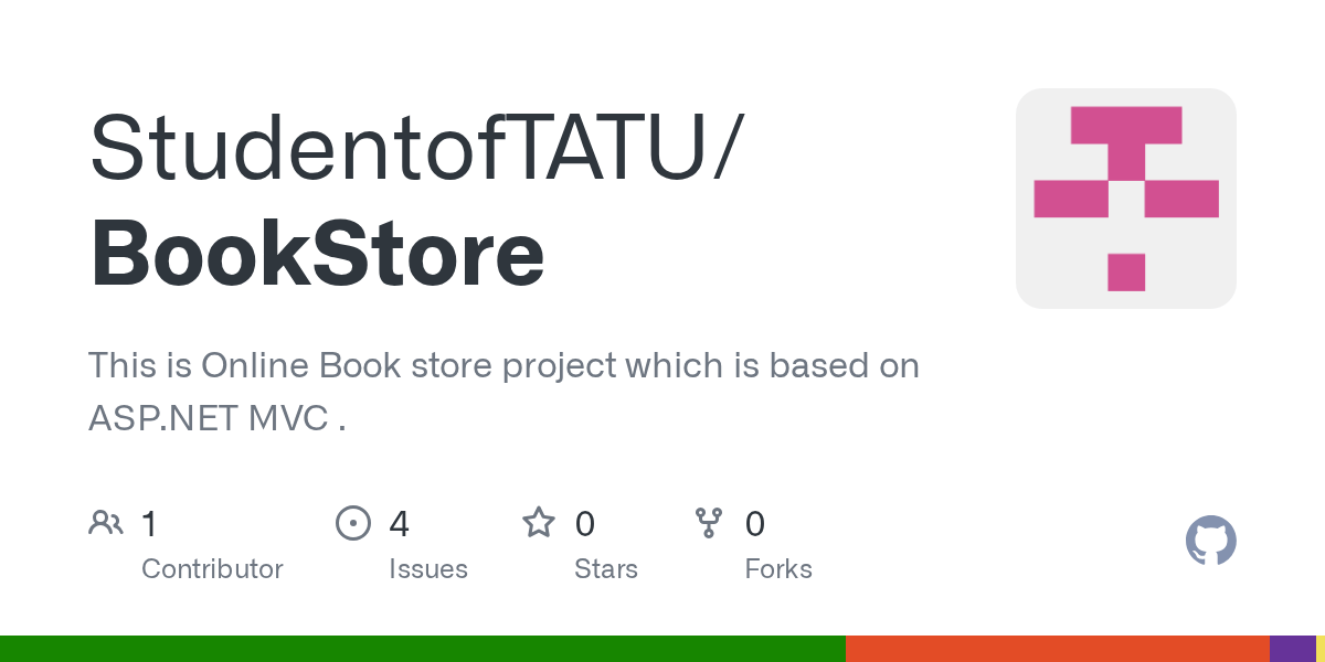 GitHub StudentofTATU/BookStore This is Online Book store project