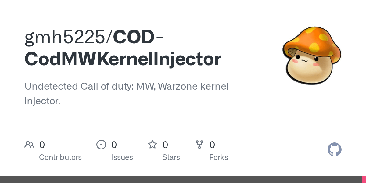 GitHub gmh5225/CODCodMWKernelInjector Undetected Call of duty MW