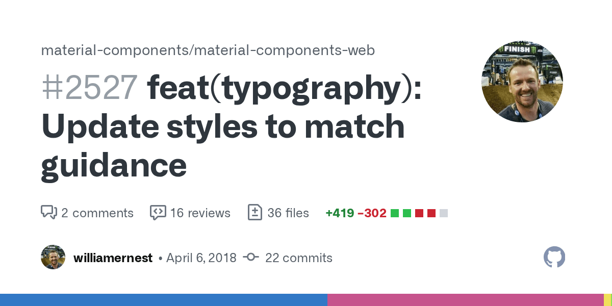 feat(typography) Update styles to match guidance by williamernest