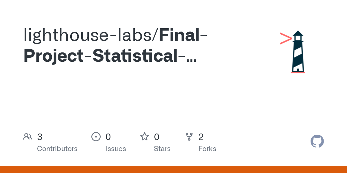GitHub lighthouselabs/FinalProjectStatisticalModellingwithPython