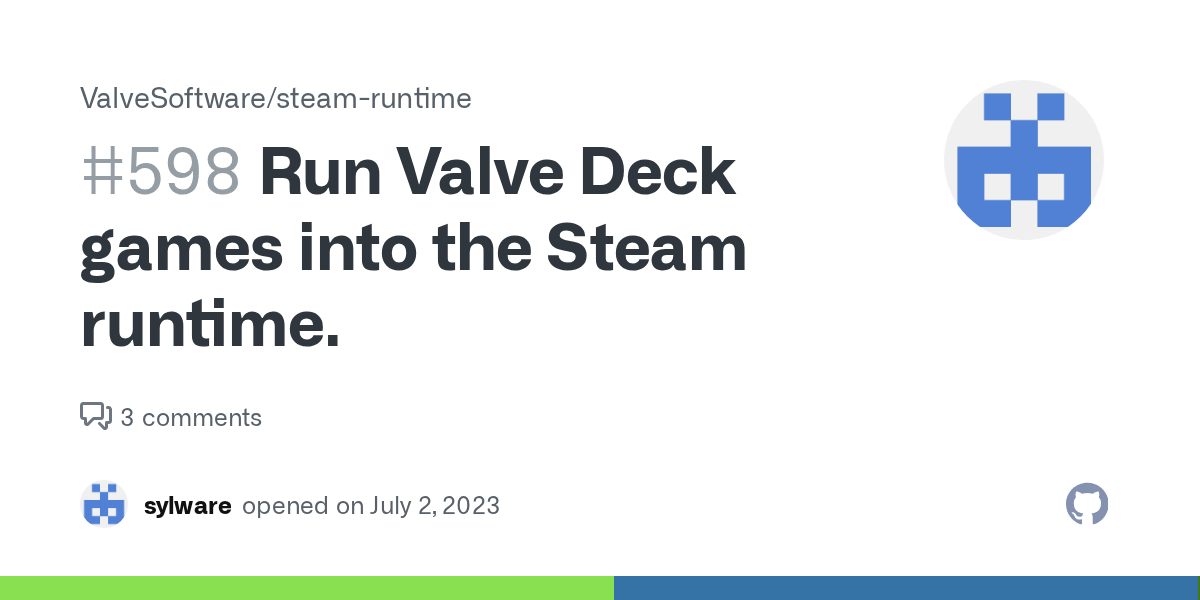 Run Valve Deck games into the Steam runtime. · Issue 598