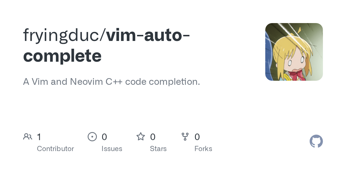 GitHub A Vim and Neovim C++ code completion.