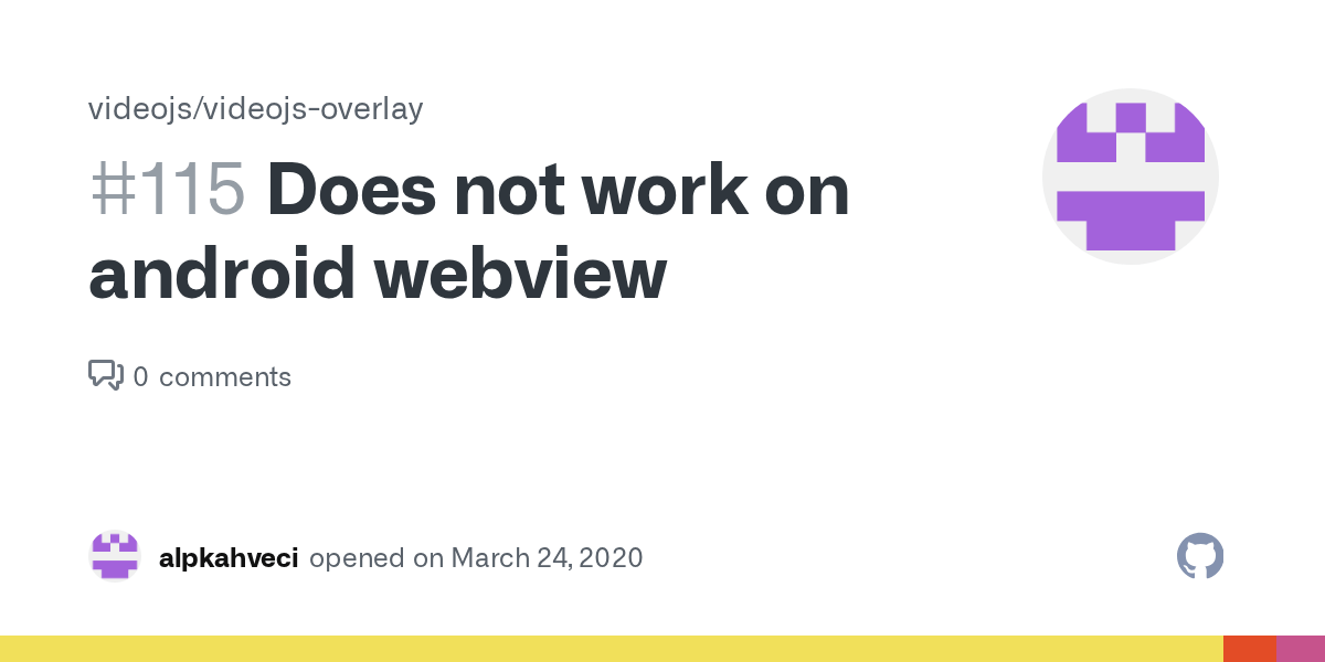 Does not work on android webview · Issue 115 · videojs/videojsoverlay