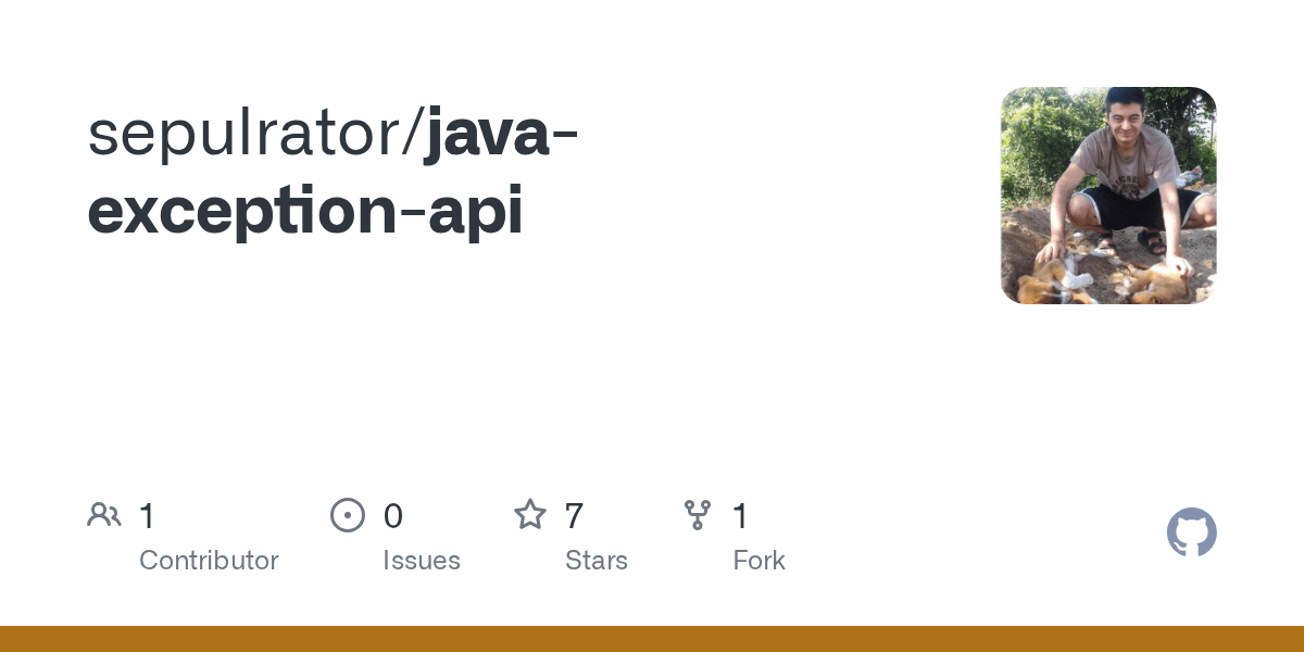 GitHub sepulrator/javaexceptionapi