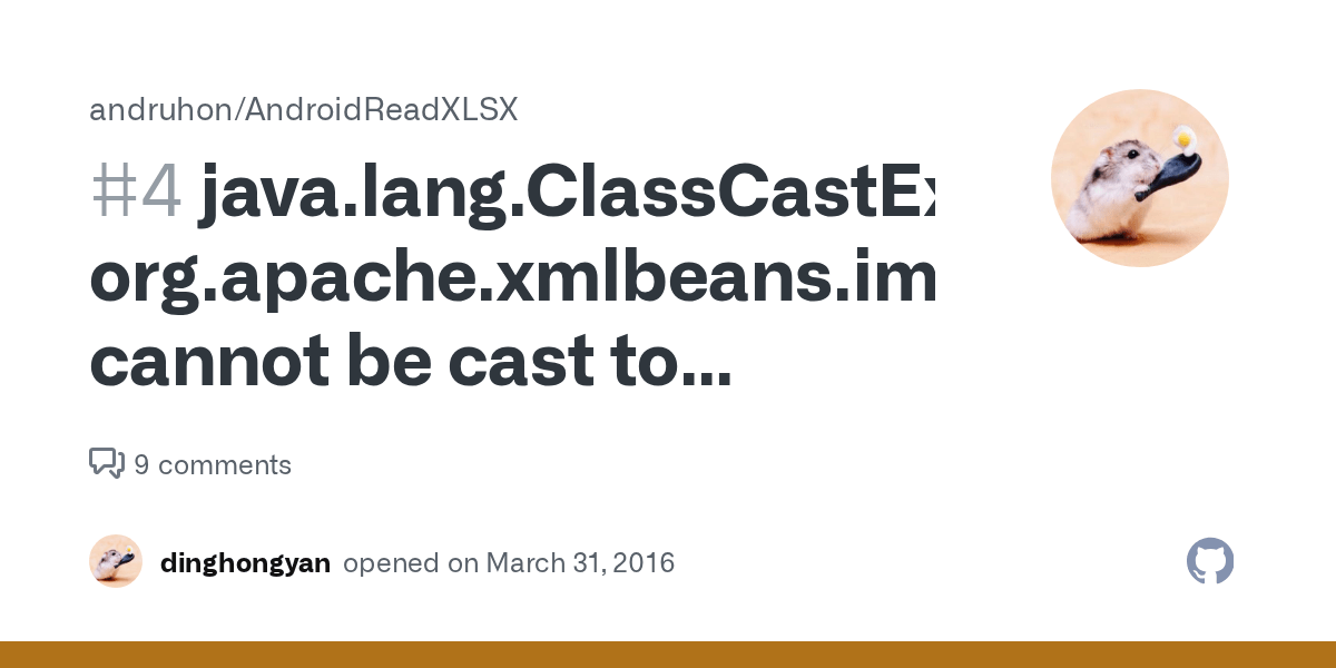 java.lang.ClassCastException org.apache.xmlbeans.impl.values