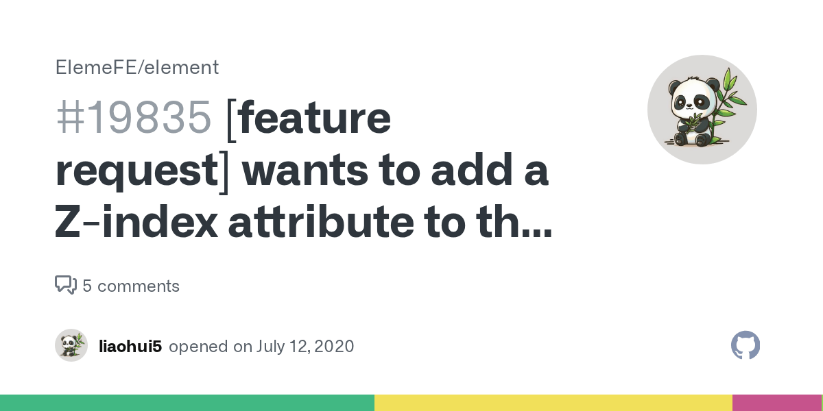 [feature request] wants to add a Zindex attribute to the dialog