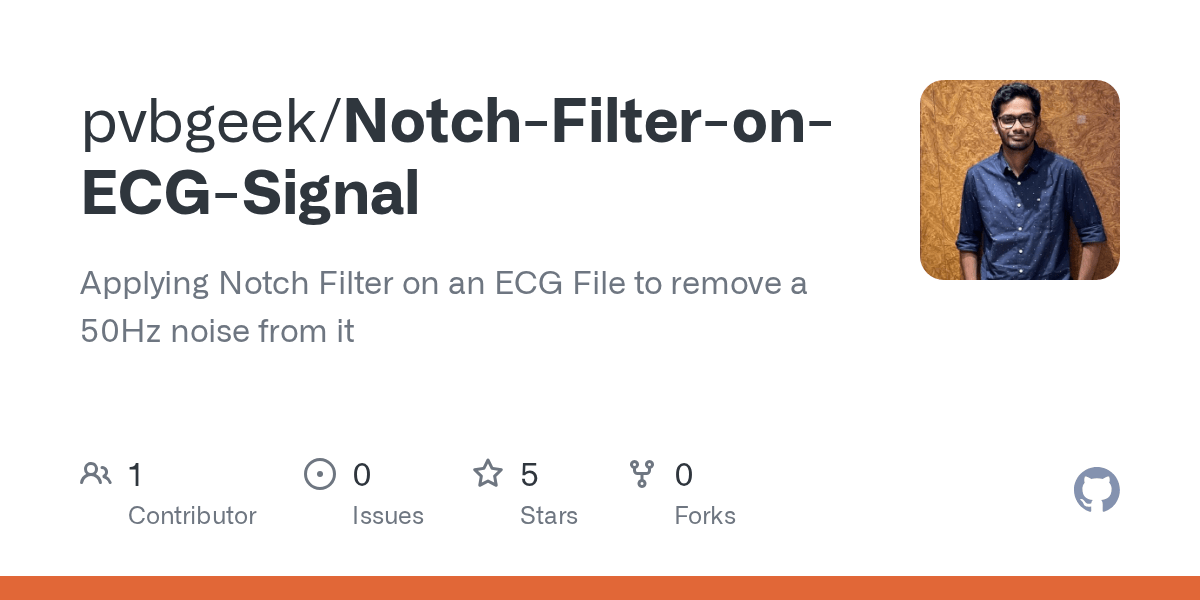 GitHub pvbgeek/NotchFilteronECGSignal Applying Notch Filter on