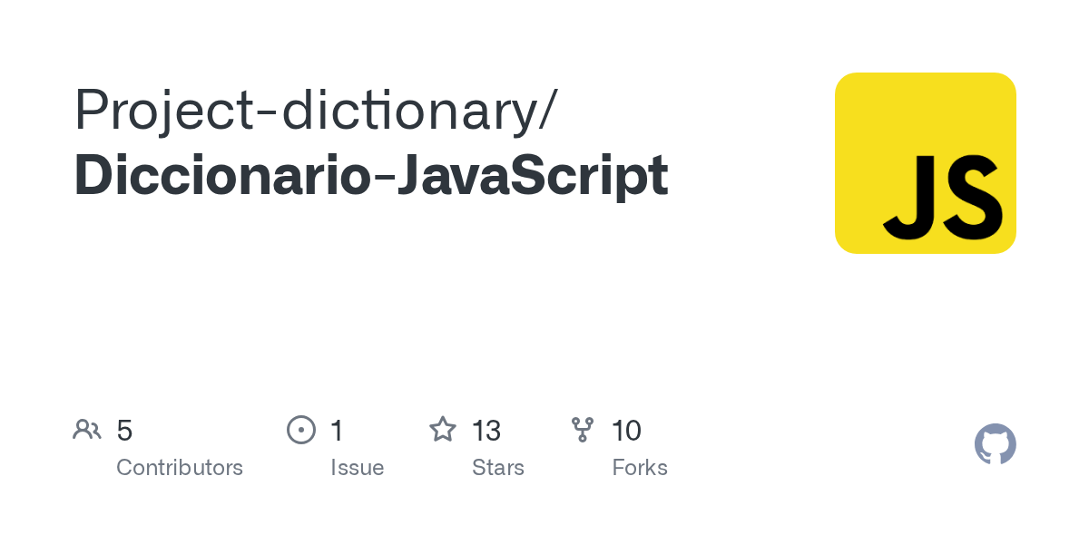 GitHub Projectdictionary/DiccionarioJavaScript