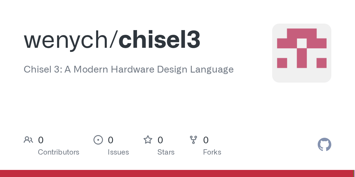 GitHub wenych/chisel3 Chisel 3 A Modern Hardware Design Language