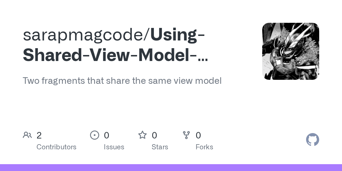 GitHub sarapmagcode/UsingSharedViewModelwithDataBindingAndroid