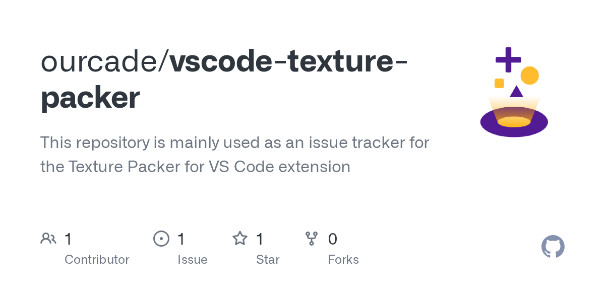 GitHub ourcade/vscodetexturepacker This repository is mainly used