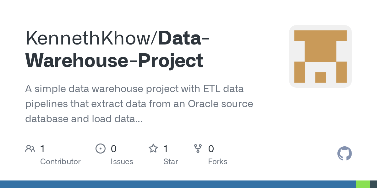 GitHub A simple data warehouse