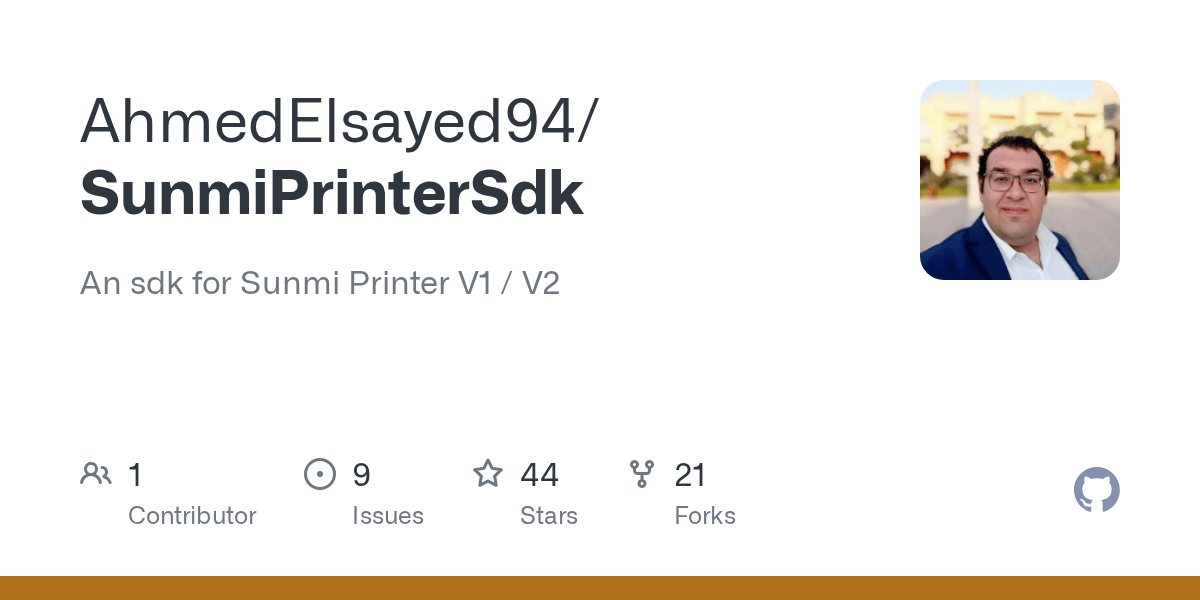 GitHub AhmedElsayed94/SunmiPrinterSdk An sdk for Sunmi Printer V1 / V2