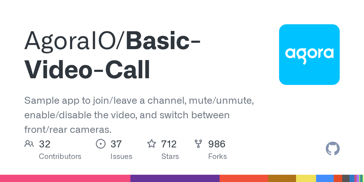 BasicVideoCall/README.zh.md at master · AgoraIO/BasicVideoCall · GitHub