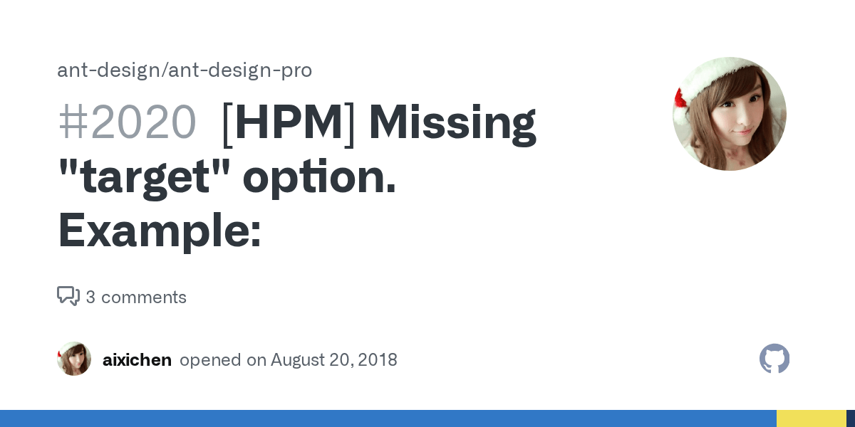 [HPM] Missing "target" option. Example · Issue 2020 · antdesign/ant