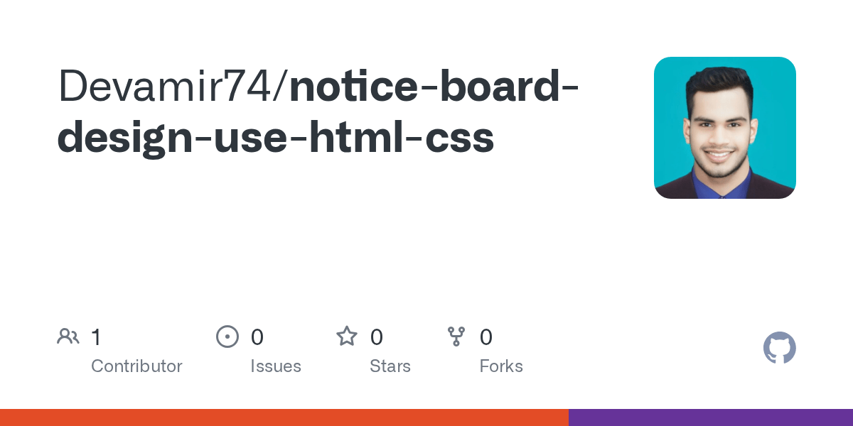 GitHub Devamir74/noticeboarddesignusehtmlcss