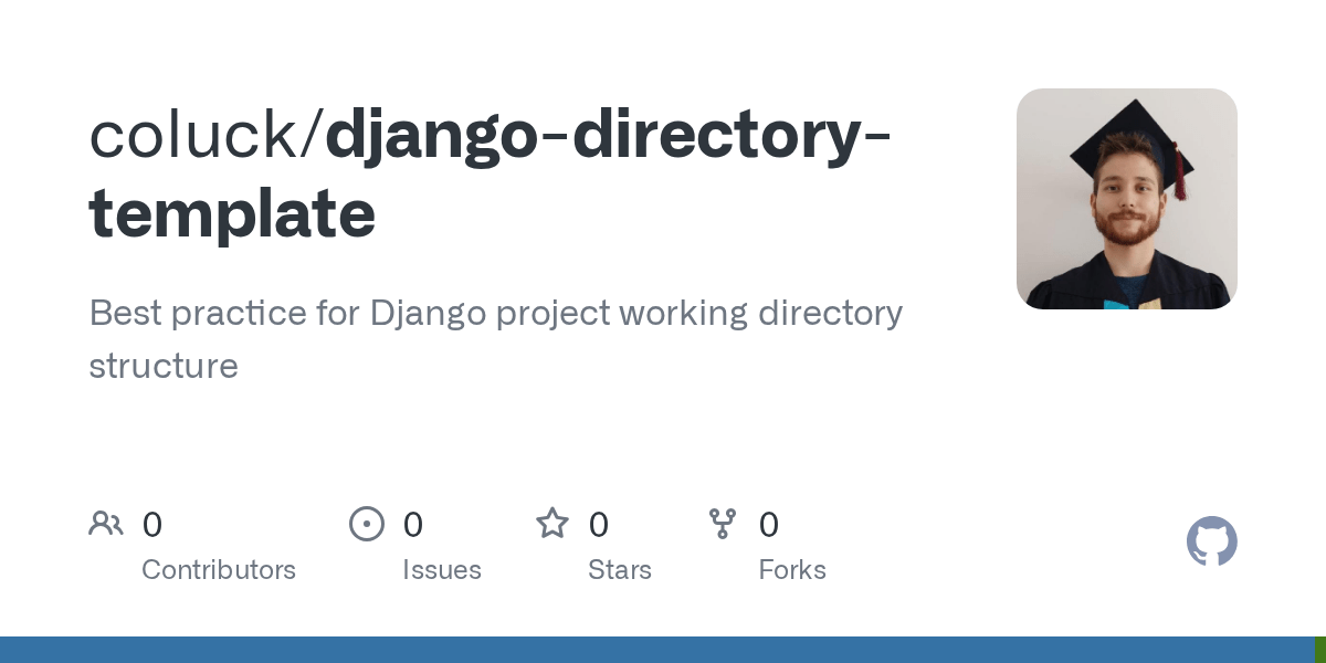 GitHub coluck/djangodirectorytemplate Best practice for Django