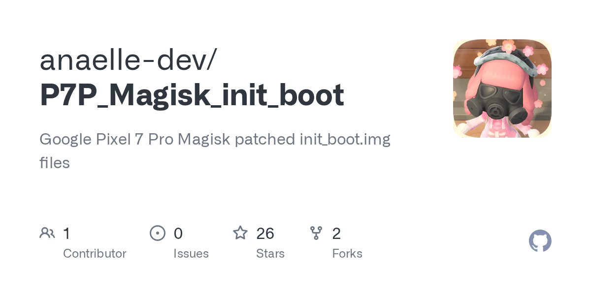 GitHub - anaelle-dev/P7P_Magisk_init_boot: Google Pixel 7 Pro 