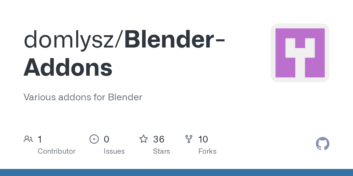 GitHub domlysz/BlenderAddons Various addons for Blender